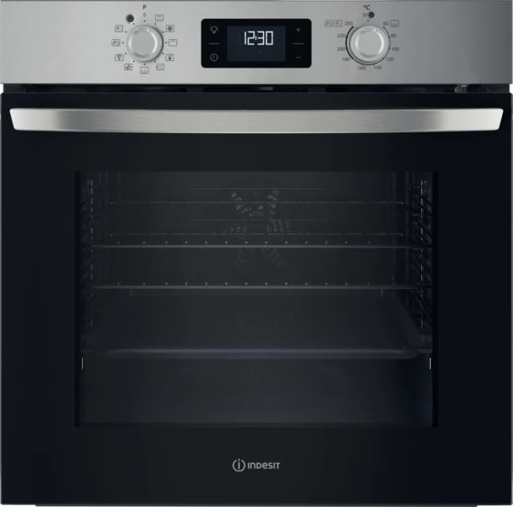 Image of Indesit Turn&Go IO 278P1 X UK Electric Pyrolytic Oven - Stainless Steel 8050147705421