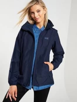 Image of Jack Wolfskin Stormy Point Jacket - Midnight Blue