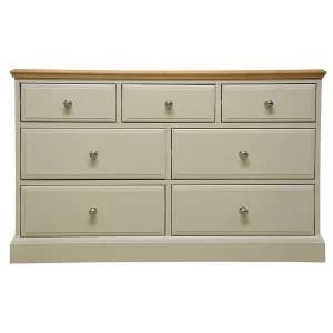 Image of Robert Dyas Vivianna Ready Assembled 7-Drawer Wide Chest of Drawers
