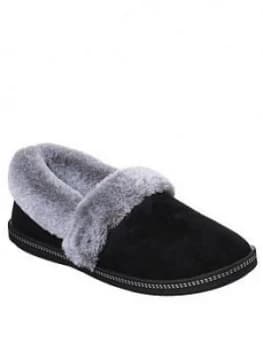 Image of Skechers Cozy Campfire Team Toasty Slippers - Black, Size 8, Women