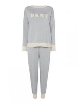 Image of DKNY Logo sweat and jogger set Grey