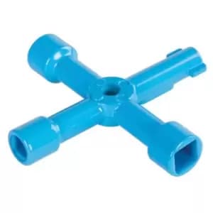 Image of Silverline - MS134) 4-Way Utilities Key 70mm