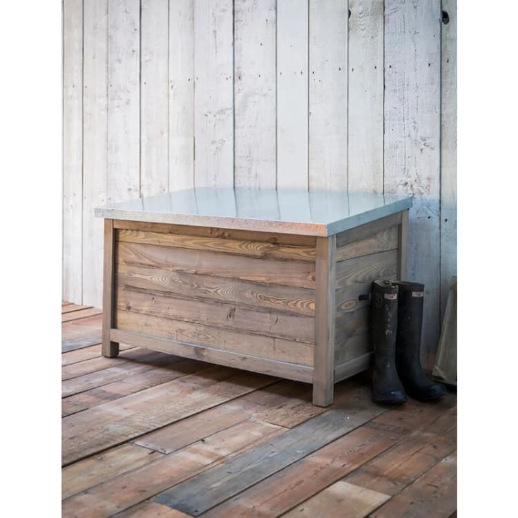 Image of Garden Trading Aldsworth Outdoor Storage Box, Small, Spruce