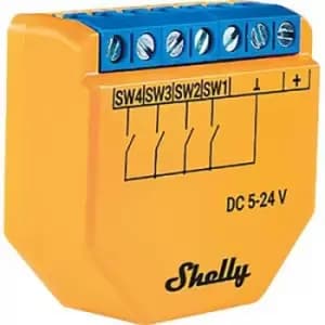 Image of Shelly Plus i4 DC Automation routine memory WiFi, Bluetooth