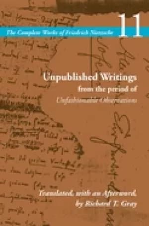 Image of unpublished writings from the period of unfashionable observations volume 1
