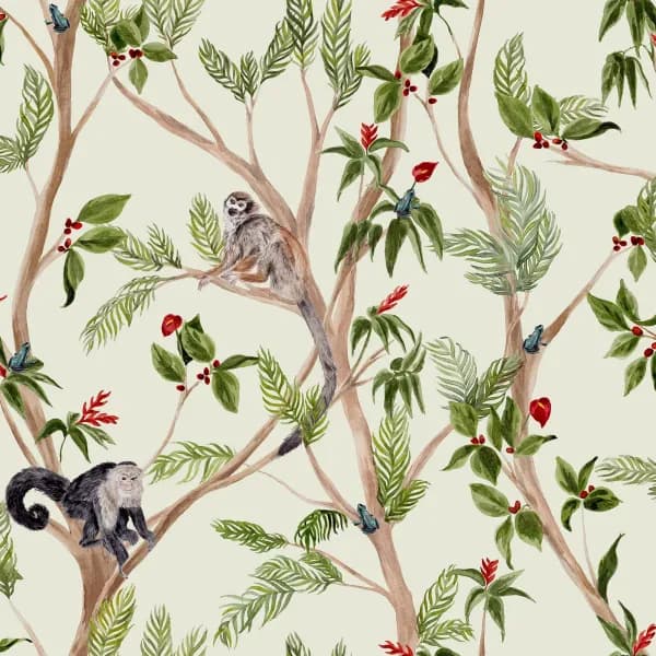 Image of Tropical Monkey Wallpaper