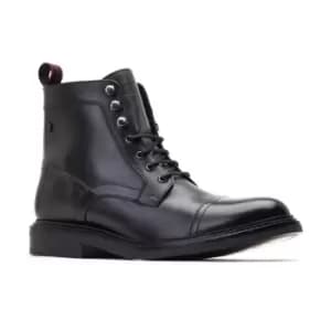 Image of Base London Mens Henderson Lace Up Leather Combat Boots UK Size 10 (EU 44)