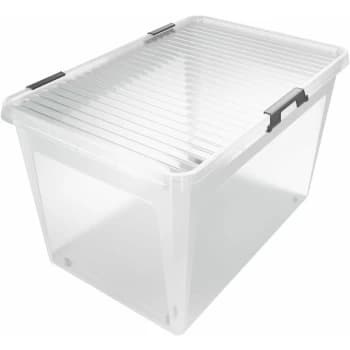 Image of Markenartikel - Storage Box with Lids Stackable Clear Plastic BPS Free Bedroom Living Room Childrens Room Transparent Multipurpose 52L 24L 52L (de)