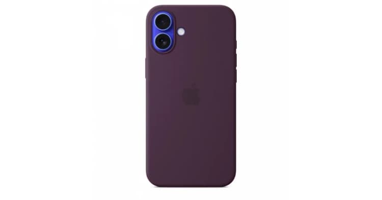 Image of Apple Silicone Case with MagSafe for iPhone 16 Plus - Plum