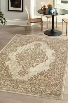 Image of Multi Purpose Traditional Rug - Size: 120x170cm - Natural - Print