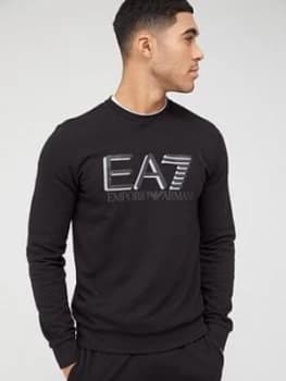 Image of Emporio Armani EA7 Visibility Logo Sweatshirt Black Size S Men