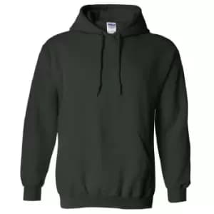 Image of Gildan Heavy Blend Adult Unisex Hooded Sweatshirt / Hoodie (XL) (Forest Green)