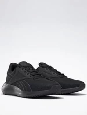 Image of Reebok Lite Plus 3 Shoes, Black/Grey, Size 3.5, Women