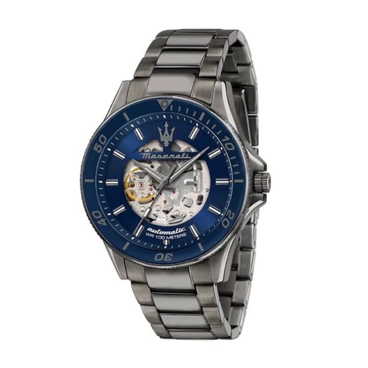 Image of Maserati R8823140015 Sfida Automatic Gunmetal Bracelet Watch - W81299