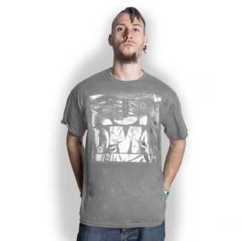 Image of Run DMC - Logo Unisex Medium T-Shirt - Grey
