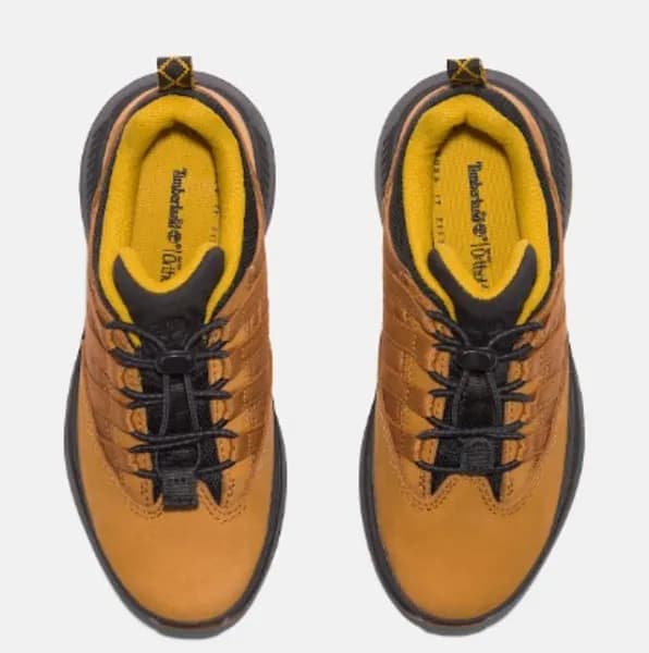 Image of Timberland - Euro Trekker Low Bungee Trainer for Youth in Yellow, Yellow, Size: 2.5