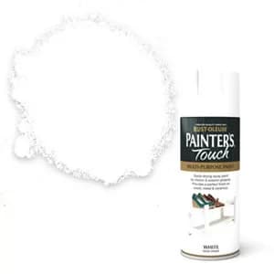 Image of Rust-Oleum Painter's Touch White Satin Spray Paint 400ml