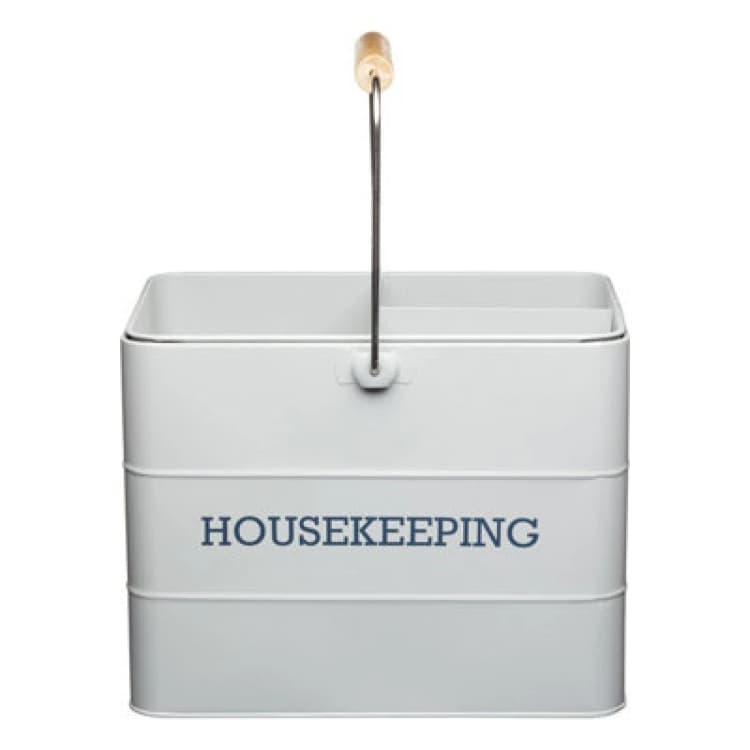 Image of Living Nostalgia French Grey Housekeeping Tin Grey