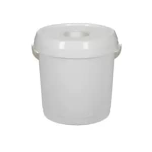 Image of Whitefurze Bucket with Lid, 14L, White