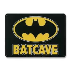 Image of DC Comics Tin Sign Batcave 15 x 21 cm