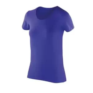 Image of Spiro Womens/Ladies Impact Softex Short Sleeve T-Shirt (L) (Sapphire)