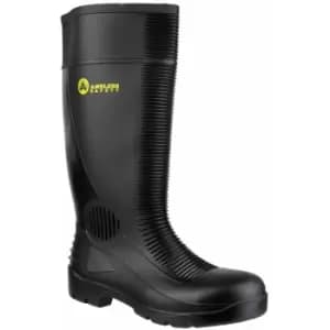 Image of Amblers Steel FS100 Mens Safety Wellingtons (38 EUR) (Black) - Black