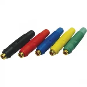 Image of SKS Hirschmann 935 980-193 4mm KUN 30 Gold Plated Socket Red
