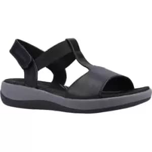 Image of Hush Puppies Womens Sylvie Leather Durable T Bar Sandals UK Size 4 (EU 37)