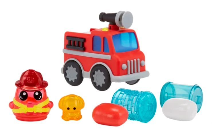 Image of MGA Entertainment DohKins Fire Truck & Firefighter - Knete Trocknet Niemals Aus Glutenfrei Geeignet fur Sammler und Kinder ab 3 Jahren