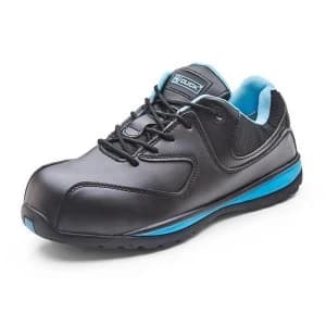 Image of Click Footwear Ladies Trainers Micro Fibre Size 5 Black Ref CF86205 Up