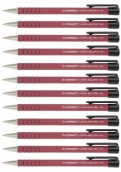 Image of Q-Connect Red Lamda Ballpoint Pen (Pack of 12)