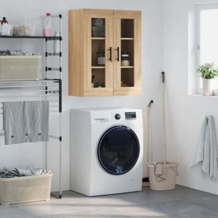 Image of VIDAXL Wall Mounted Cabinet Sonoma Oak 69.5x34x90cm Vidaxl 8720845439835