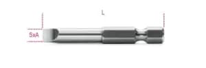 Image of Beta Tools 862 LP 1x 1/4" Hex Drive Flat/Slot Bit 0.8 x 5.5 x 50mm Long