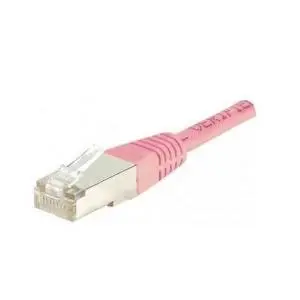 Image of Patch Cord RJ45 CAT.5e F/UTP Pink - 0.50 M Full Copper