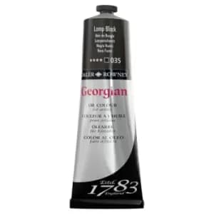 Image of Daler Rowney 111225035 Georgian Oil 225ml Lamp Black