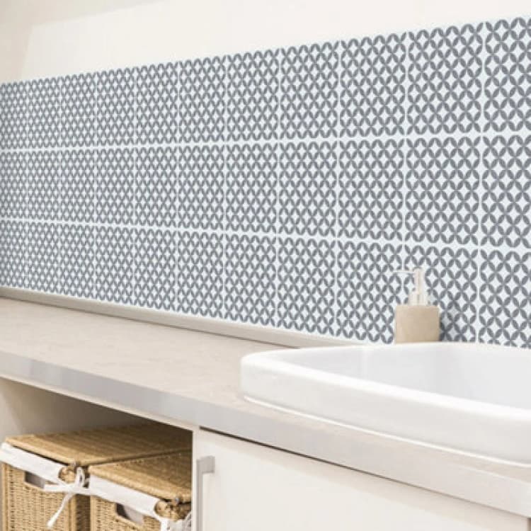 Image of D-C-Fix Self Adhesive Wall Tiles Amira Grey Pack Of 18 Tiles Grey WN0CU Unisex
