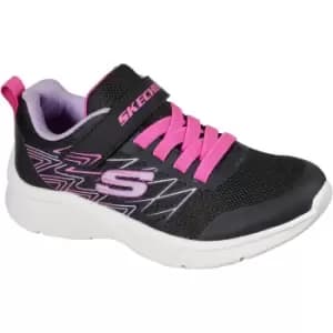 Image of Skechers Girls Microspec Bold Delight Lightweight Trainers UK Size 2 (EU 35)