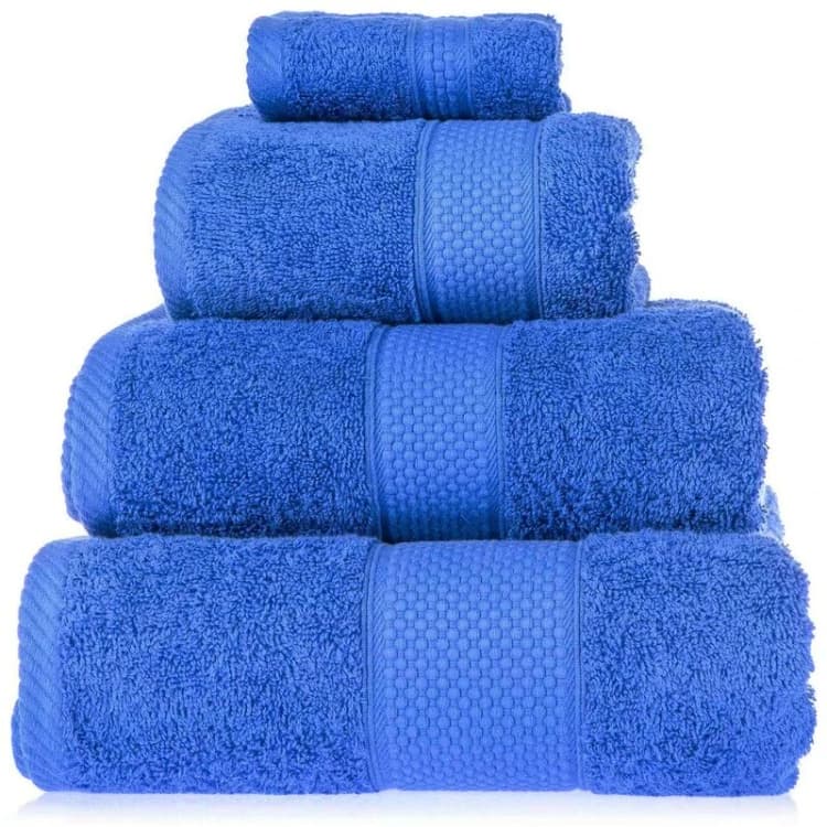 Image of Homescapes Turkish Cotton Bath Towels Set Royal