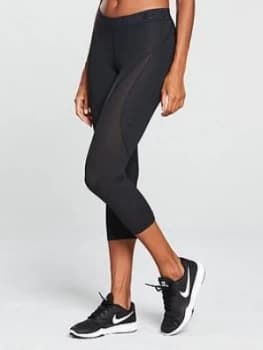Image of Nike Training Pro HyperCool Capri Black Size L Women