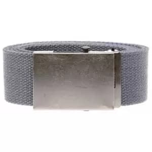 Image of Duke Mens Kingsize Edward Plain Webbing Belt (8XL) (Charcoal)