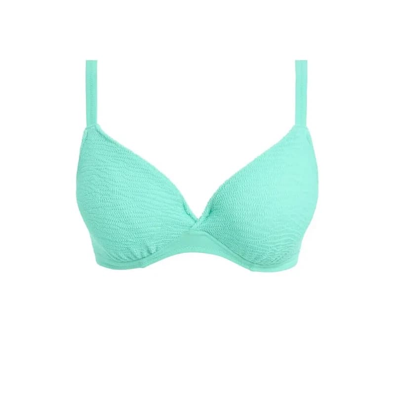 Image of Freya Womens underwired plunge bra Freya Ibiza Waves Bleu Female 85F