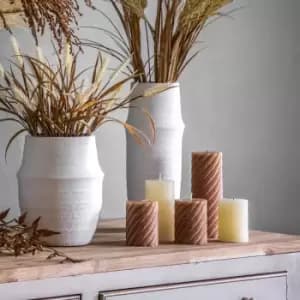 Image of Gallery Interiors Larson Vase White Small