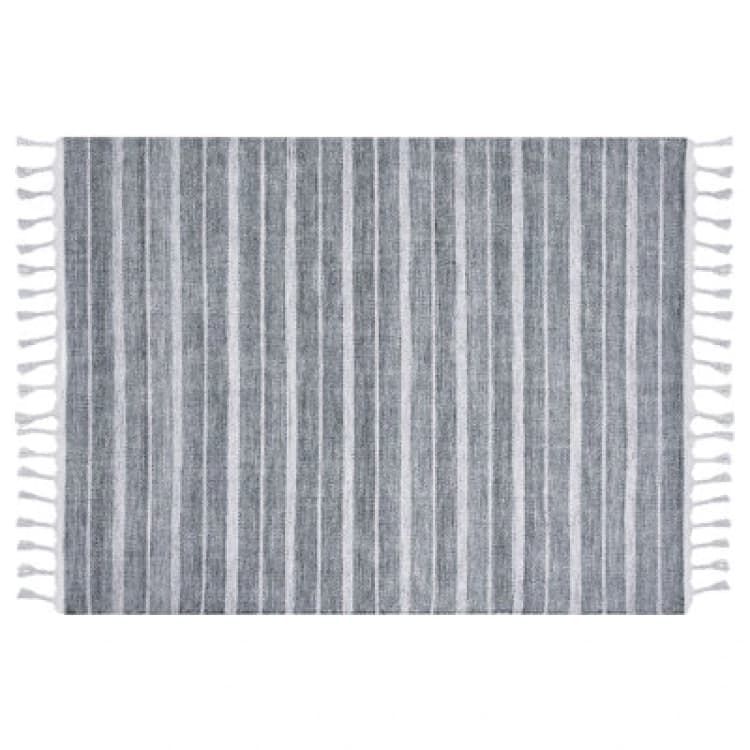 Image of Beliani Rug Bademli Light Grey 140 X 200 Cm