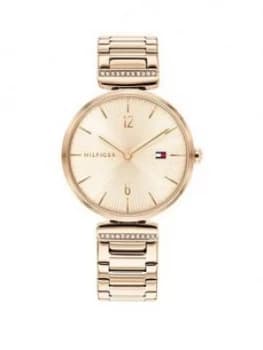 Image of Tommy Hilfiger Rose Dialrose Tone Bracelet Watch