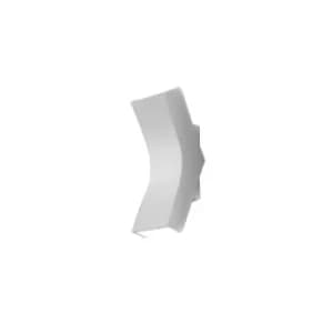 Image of Bend LED Flush Up Down Wall Light Grey 880lm 3000K