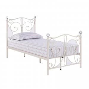 Image of Other Florence White Single Bed METAL