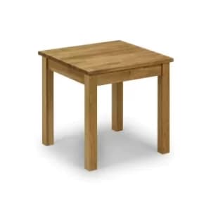 Image of Julian Bowen Coxmor Solid Oak Square Dining Room Table 75cm