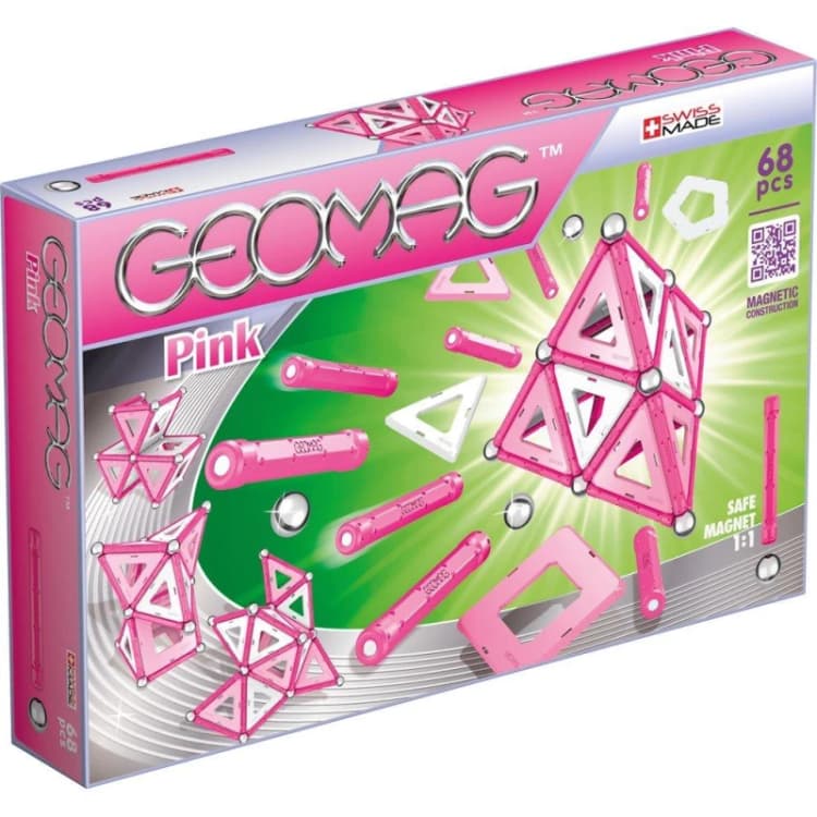 Image of Geomag 342 Pink Magnetic Construction Set (68 Piece)