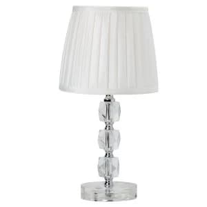 Image of Searchlight Lighting Collection Stacked Glass Table Lamp - Ivory