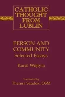 Image of Person and Community : Selected Essays